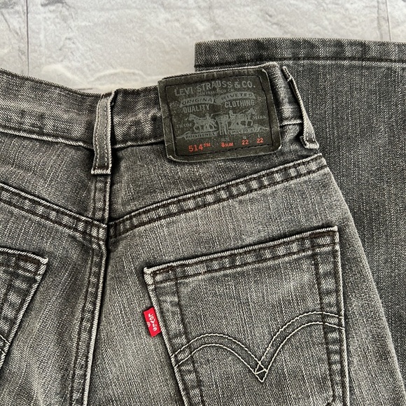 Levi’s 514 slim straight black boys jeans size 8 - Picture 7 of 7